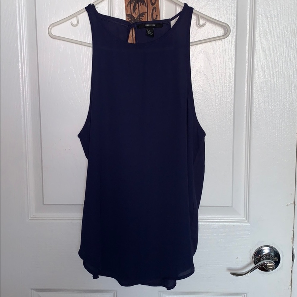 Navy Blue Blouse